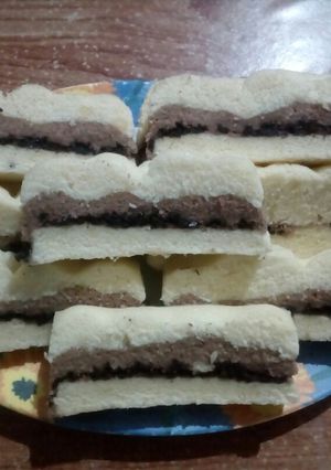 Foto resep Bolu keju lapis coklat👌