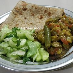 Bhindi ki bhujiya A picture of Bhindi ki bhujiya.