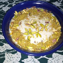 A picture of Pistachio Coconut Pudding.