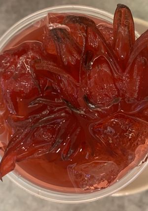 A picture of Roselle tea.