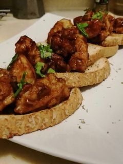 Una foto de Pechugas a la bbq para compartir