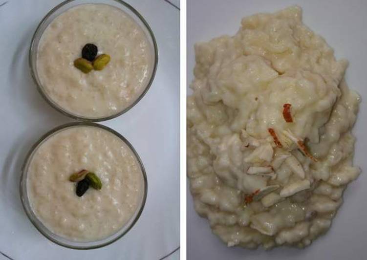 Rice Pudding with Date Palm Jaggery/Nolen Gurer Payesh