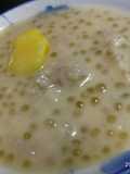 Bubur talas dan sagu ala pelangi