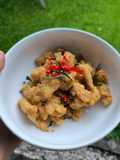 Paha Ayam Fillet Krispy Tumis Daun Jeruk