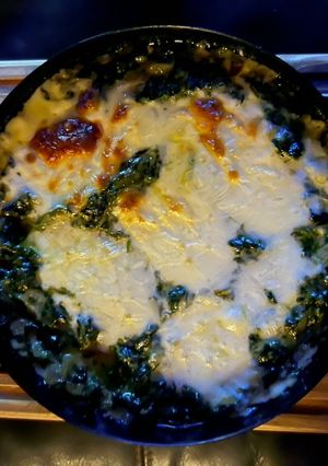 Una foto de Espinacas gratinadas 🥬