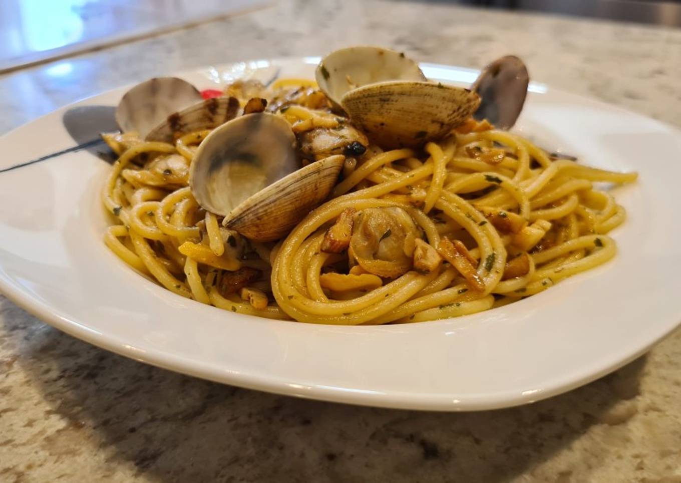 Espaguetis a la vongole