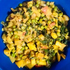 A picture of Mooli-Aloo-Matar.