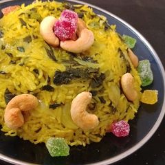 Methi Muttar Rice A picture of Methi Muttar Rice.