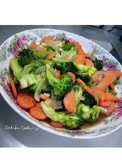 Foto resep 80. Cah Sayuran (Brokoli, Wortel dan Buncis)