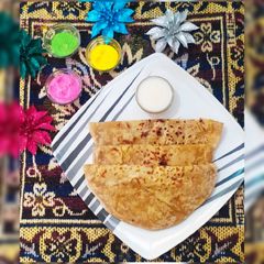 A picture of Holi special Puran poli.