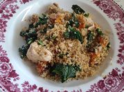 Una foto de cous cous integral