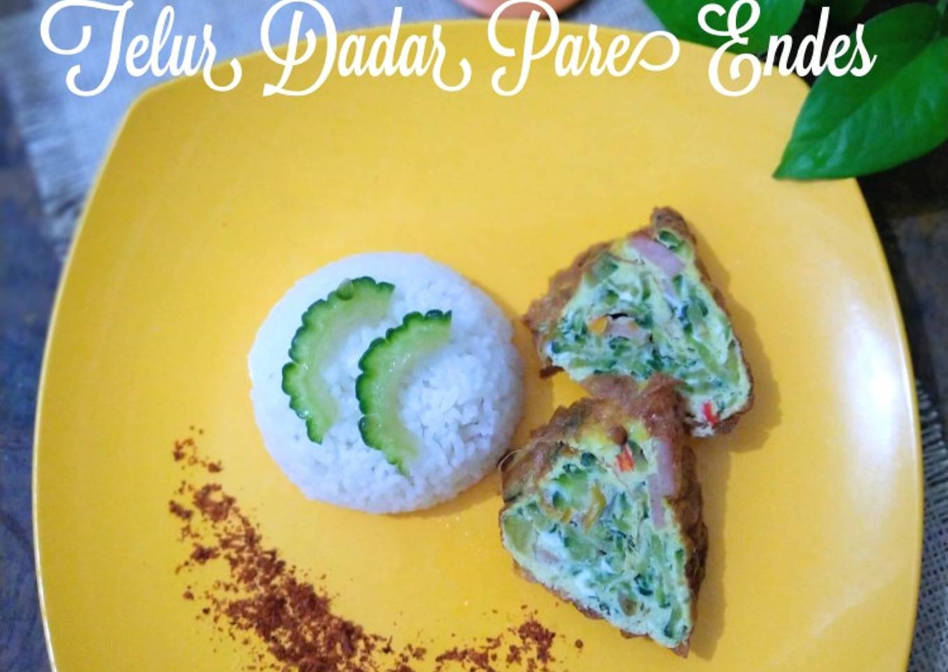 Telur Dadar Pare Endes (Enak & Pedes)