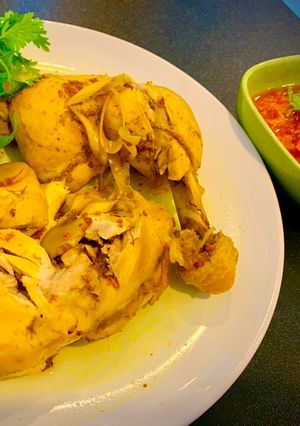 รูปของ ไก่ต้มน้ำปลา น้ำจิ้มรสเด็ด
