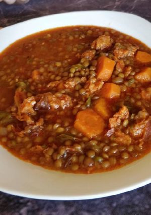 Una foto de Lentejas con chorizo
