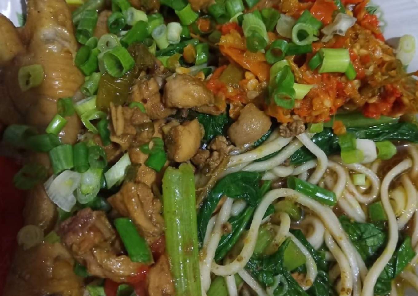 Mie ayam ceker