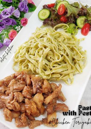 Foto resep Pasta with Pesto & Chicken Teriyaki