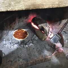 Una foto de Pizza a la piedra
