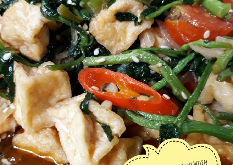 Resep 348. Tumis Selada Air Tahu Wijen yang Sempurna