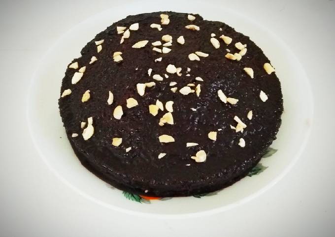 Dark Chocolate Besan Cake