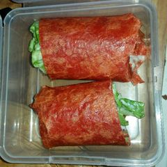A picture of Chicken Ceasar wrap lunchable.