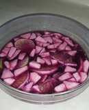 Sangría casera con vino tinto
