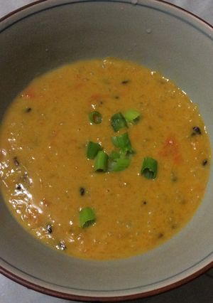 養生健康-南瓜五穀雜糧粥 的食譜成品照片