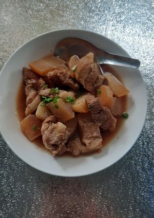 Hình của món Thịt kho củ cải.