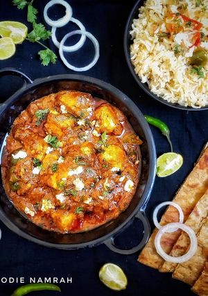 A picture of Paneer changezi.