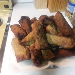 A picture of Super easy egg rolls.