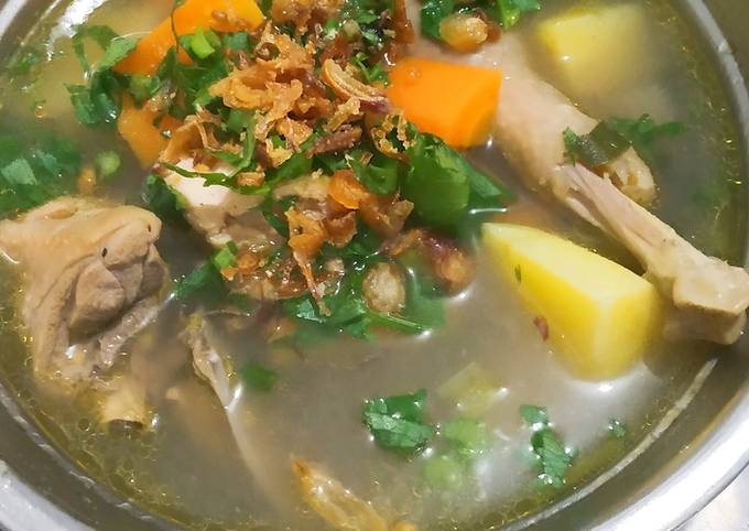 Resep SOP Ayam Kampung Bumbu Rempah