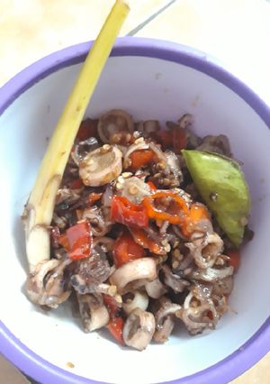 Foto resep Cumi Asin Pedas