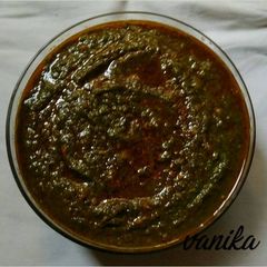 A picture of Palak ka saag.
