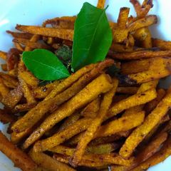 A picture of Yam stir fry.