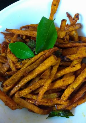 A picture of Yam stir fry.