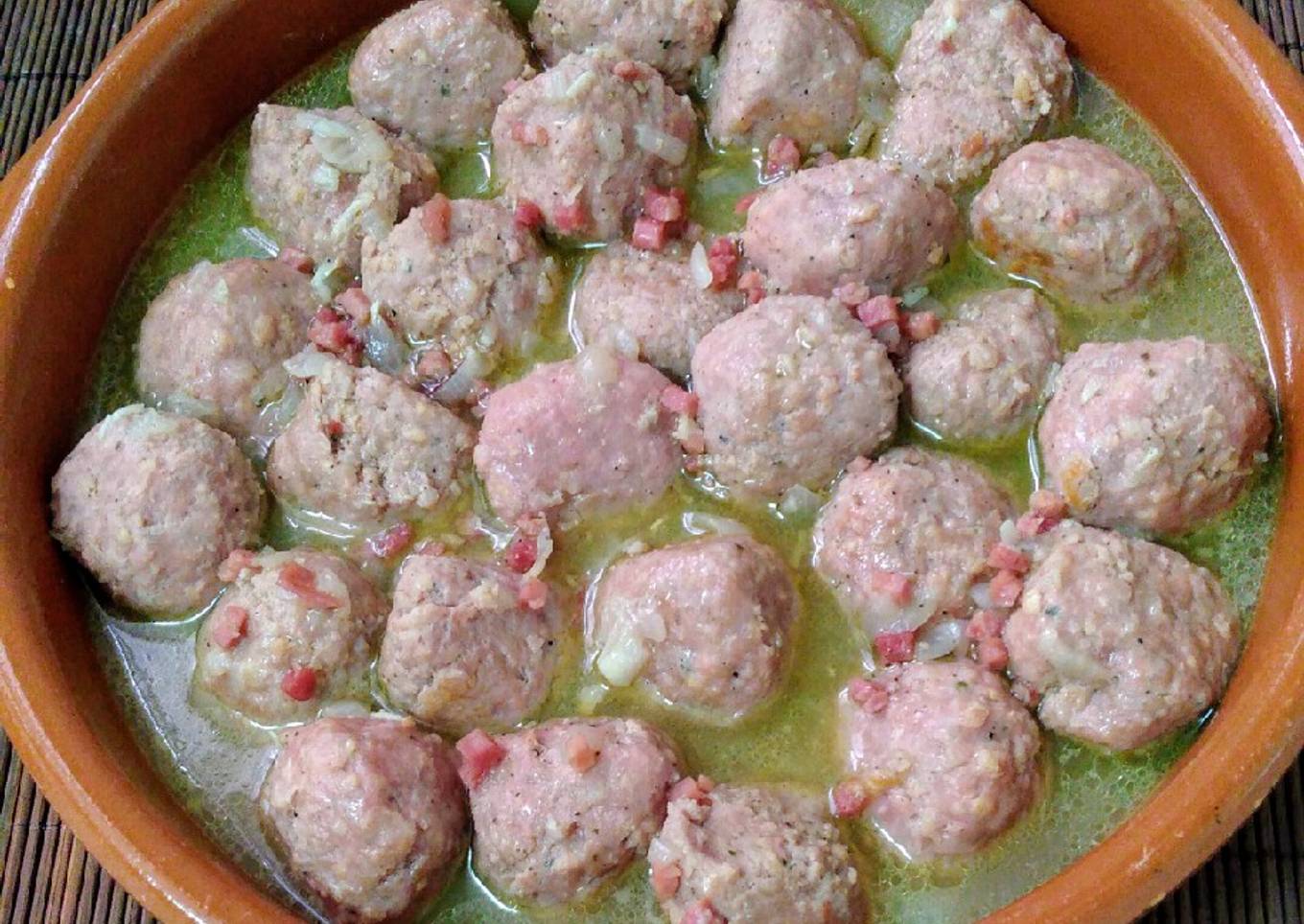 Albóndigas al coñac