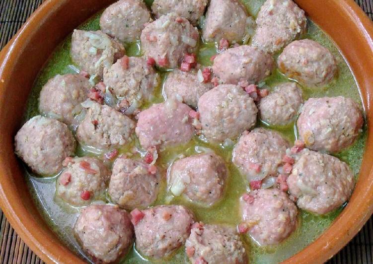 Albóndigas al coñac