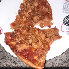 A picture of Home made Pizza.
