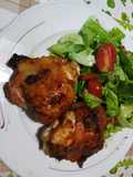 Muslos de pollo a la mostaza