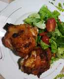 Muslos de pollo a la mostaza