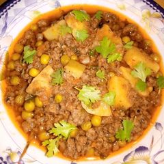 A picture of Qeema aloo matar ka salan.
