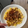 Pommes de terre aux champignons et chorizo