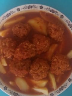 Paradicsomos húsgombóc recept fotója