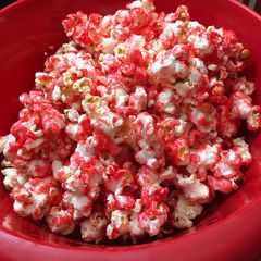 A picture of Red hot popcorn.