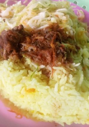 A picture of Tumeric rice#festiveseasoncontest_Kakamega.