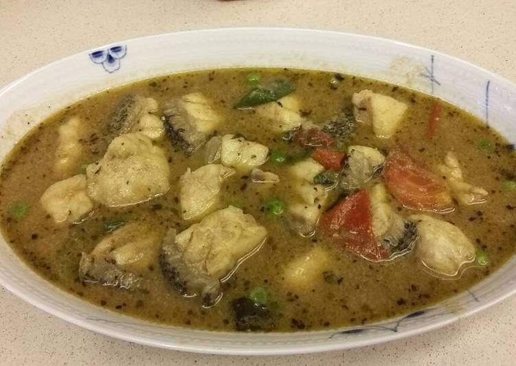Thai green curry fish