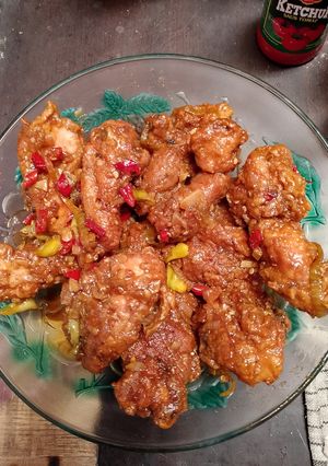 Foto resep Ayam Crispy Bumbu Saus Mentega (Gurih, Asam, Manis)