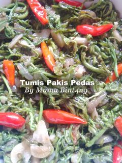 Foto resep Tumis Pakis Pedas