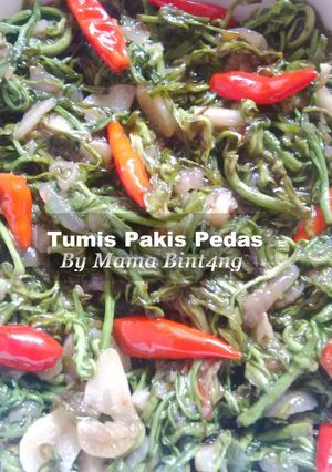 Foto resep Tumis Pakis Pedas
