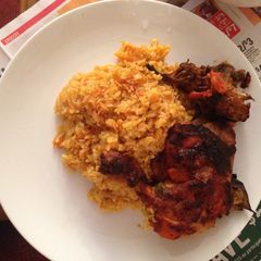 A picture of Curry Chicken n Rice.