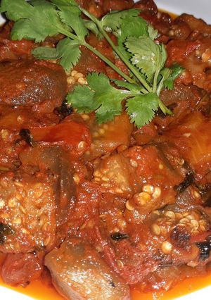 Una foto de Zaalouk زعلوك -Ensalada de Berenjena🍆Marroquí o ZAALOUK